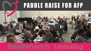 Paddle Raise for the Association of Fundraising Professionals #AFP