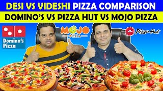 Domino's Pizza vs Pizza Hut vs MojoPizza ! Pizza Comparison ChatoraPoint ! Indian Food Vlog