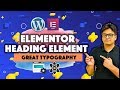 Elementor heading widget - CSS filters blend modes hover effects and more!