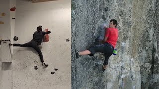 Free solo boulder problem emulation
