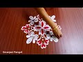 easy thursday kolam design 🌸 everyday rangoli for beginners 🌸 3x3 dots 🌸small muggulu