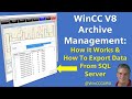 WinCC V8 Archive Management & Exporting Data from SQL Server