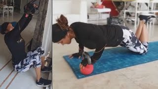 Lakshmi Manchu Gym Workout In Home | Daily Culture