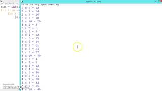 019 Learn python and ruby programming :- Multi multiplication table