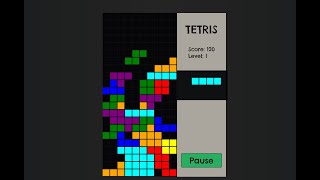 Simple Tetris In JavaScript With Source Code | Source Code & Projects