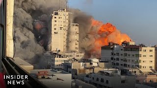 Dramatic Footage Shows Gaza Under Attack And Missiles Targeting Israel