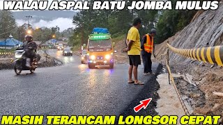 Walau Aspal Jalan Batu Jomba Mulus, Tapi Masih Terancam Longsor Cepat Akibat Drainase Tidak Bagus