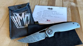 HMC \u0026 Carver Knives Transient 3.2” V2 in Taipan Damascus