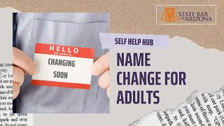 Name Change for Adults
