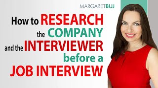 How to research the company and the interviewer before a job interview