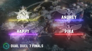 Dimon \u0026 Happy vs Andrey \u0026 PiKa - Dual Duel 7 Finals - Red Alert 3