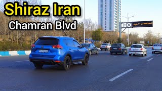 Shiraz iran2022(4k) Chamran Blvd/شیراز بلوار چمران