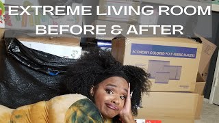 Minimalist Living Room Make Over | Before and After | Intentional Living Journey #Shorts