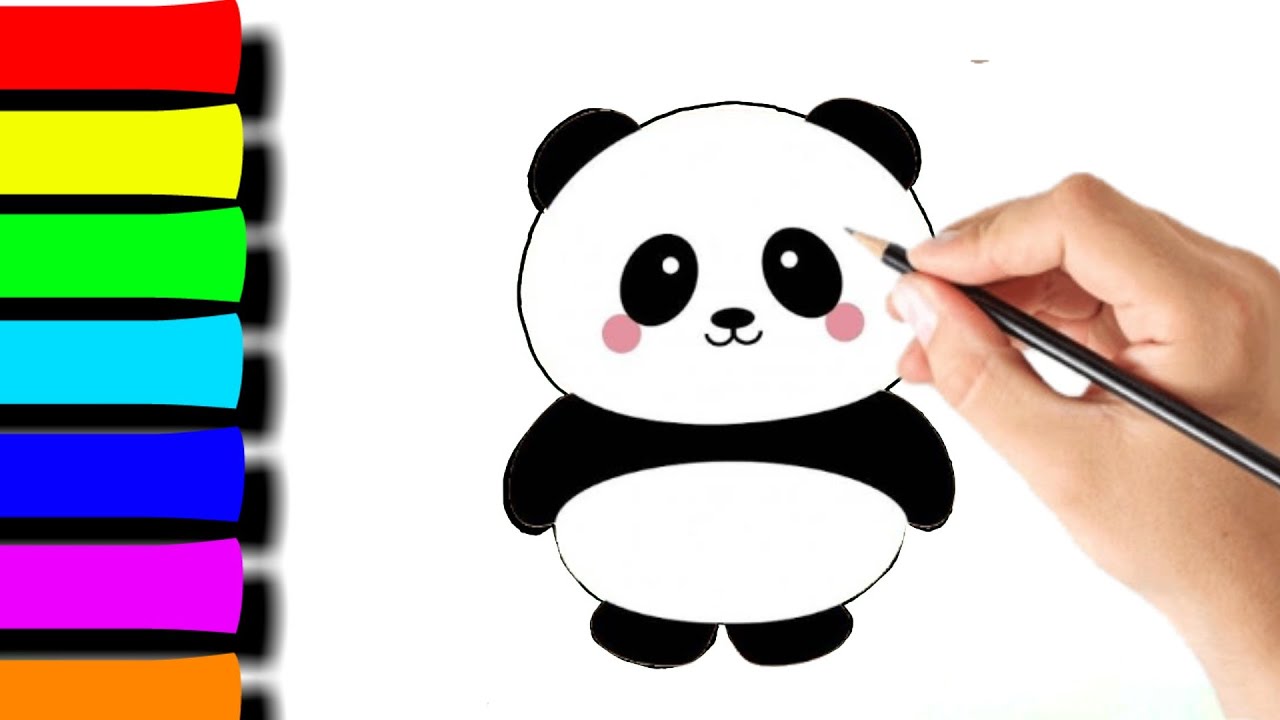 Menggambar Mewarnai Dan Mengenal Panda Youtube - Riset