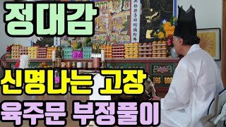 정대감 양고장 경문 축원 (육주문) (부정경) 신비한 양고장 소리 (조상님이 저절로 움직이는 소리)