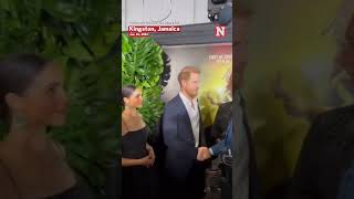 Prince Harry and Meghan Meet Jamaican Prime Minister At Bob Marley Movie Premiere