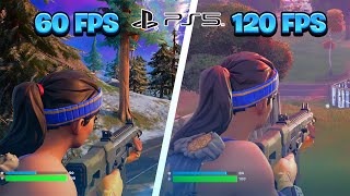 Fortnite Season 4 120FPS vs 60FPS Gameplay on PS5 (Graphics Difference)