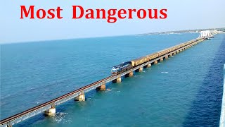 Most Dangerous Sea Bridge | Rameswaram Pamban Bridge