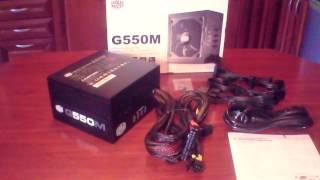 Coolermaster G550M GM Series Semi-Modular 550W PSU Unboxing