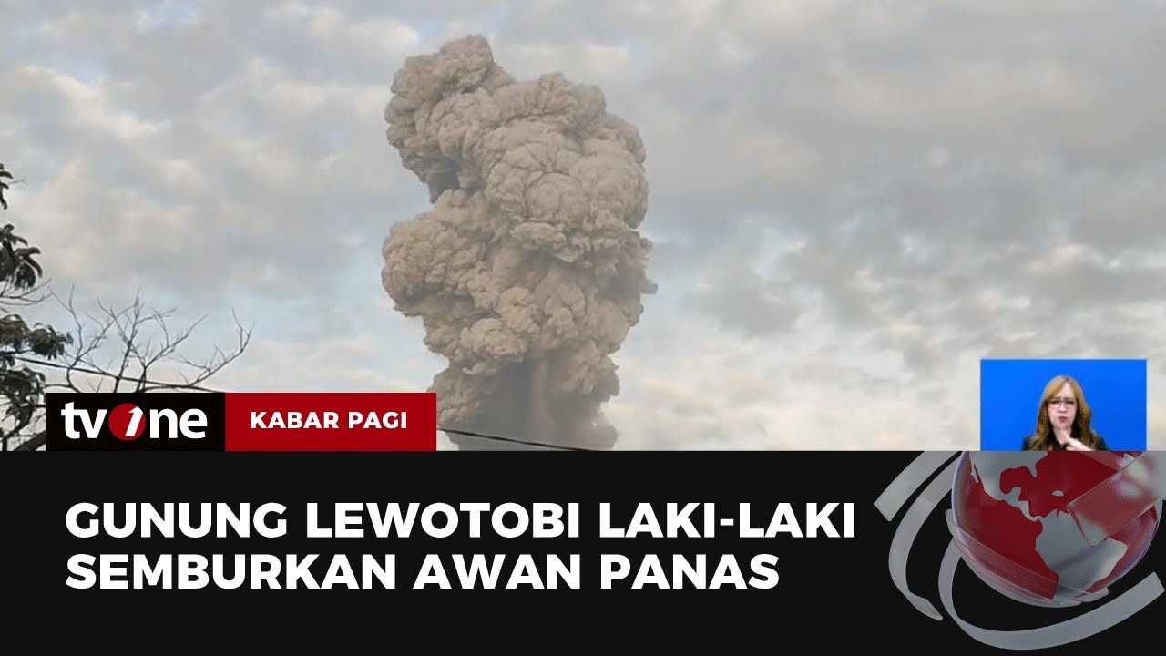 Gunung Lewotobi Laki-Laki Kembali Erupsi, Bandara Frans Seda Maumere ...