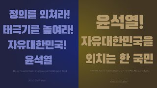 2-H | 정의를 외쳐라 태극기를 높여라 자유대한민국 | 윤석열 | 자유대한민국을 외치는 한 국민