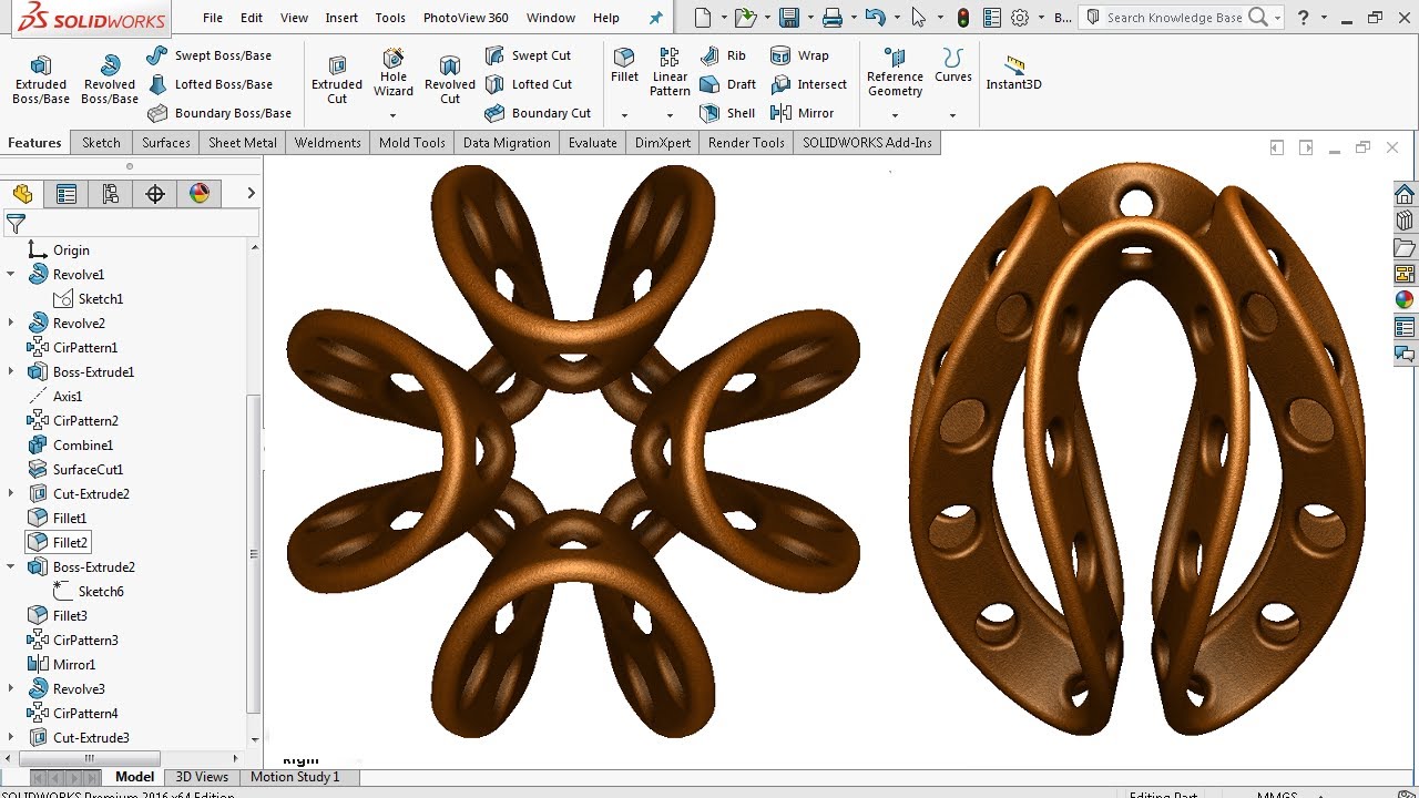 Advanced Surface Tutorial Solidworks Tutorial Youtube