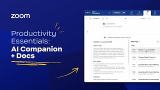 Productivity Essentials: AI Companion + Zoom Docs