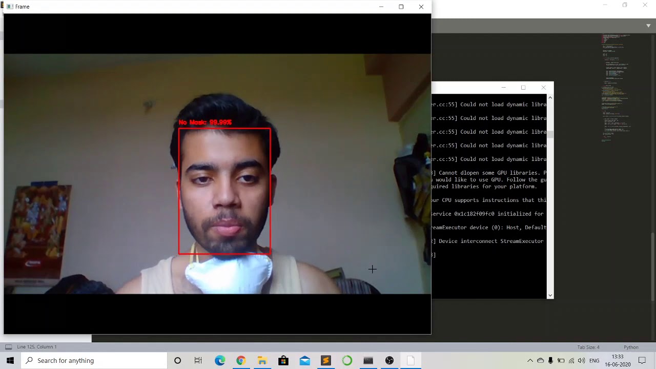Face Mask Detector Using Opencv Deep Learning Youtube