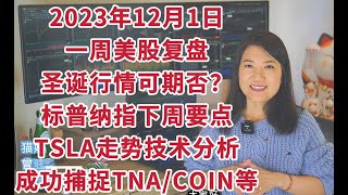 12月3日美股一周复盘，成功捕捉数枚狂飙标的；圣诞行情会来吗？下周注意事项；SPX标普NDX纳斯达克IWM罗素下周交易关键点；TSLA特斯拉/AFRM/UPST/COIN等走势技术分析；交易心得分享等