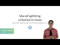 R Tutorial: Splitting criterion in trees