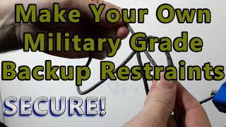 How to tie military / law enforcement secure backup restraints (handcuffs) using paracord etc