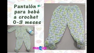Ajuar Para Bebes Como Tejer Un Pantalon Con Pies Para Varon Ninos Ninas A Crochet 0 6m 172