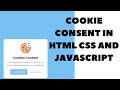 Creating a Cookie Consent Box in HTML, CSS, and JavaScript with Source Code