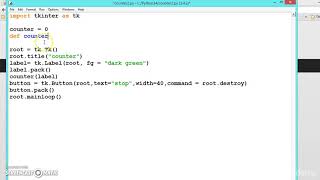 066 Learn python and ruby programming:- Creating a counter