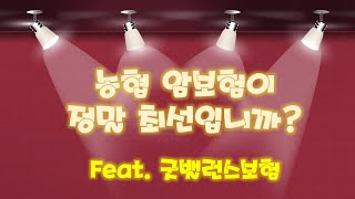 성인 암보험은 농협 암보험 하나면 되나요?(feat. 농협 가성비굿건강보험)