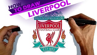 Liverpool FC , team crest - How to draw