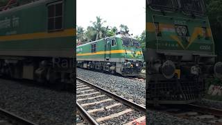 WAG-9 Green Locomotive Train #indianrailways #railway #locomotive #wag9 #shots