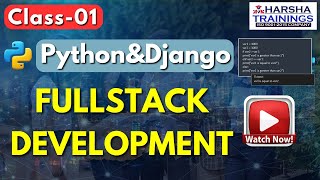 FullStack web developement by using Python and Django | Data Types in Python FullStack Class 01