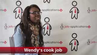 Wendy's Cook Job