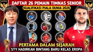 PANGGUNG BINTANG DIKUALIFIKASI PIALA DUNIA 2026 ,DAFTAR 26 PEMAIN INDONESIA DI KUALIFIKASI ZONA ASIA