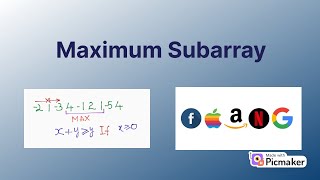 Facebook Coding Interview Question - Maximum Subarray - LeetCode - O(n) Solution