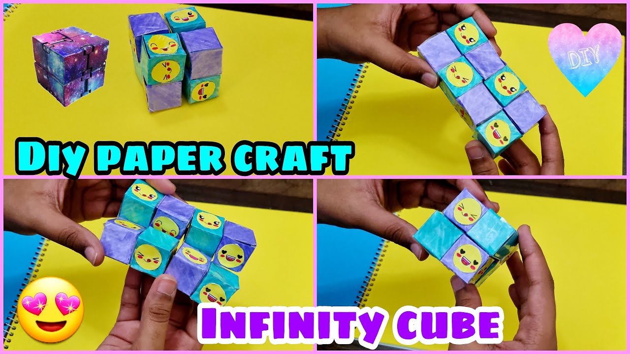 DIY Paper Crafts | INFINITY CUBE Fidget Toy | Viral TikTok Fidget Toys ...