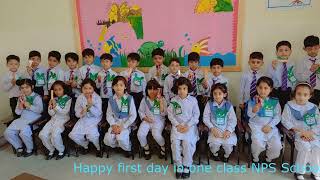 Happy first day in one class NPS School Narowal