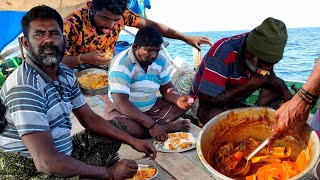 நடுக்கடலில் பாறை மீன் சமையல்| #மீன்குழம்பு| #cooking #video