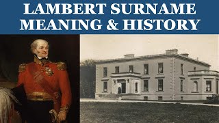 Lambert Surname History