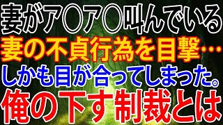 【修羅場】妻がア○ア○叫んでいる妻の不貞行為を目撃…しかも目が合ってしまった。俺の下す制裁とは