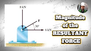 🔧Problem 2-28 Hibbeler STATICS MECHANICAL ENGINEERING 14th Edition Magnitude of the RESULTANT FORCE🔧