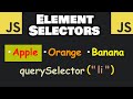 Learn JavaScript ELEMENT SELECTORS easy! 📑