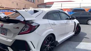 Ceramic Window Tint Los Angeles - Honda Civic Type R - Llumar Pinnacle 15% Tint