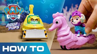 NEW Aqua Pups Whale Patroller and Vehicles - PAW Patrol How To - Toys for Kids